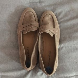 LUCKY Brand Caviep Suede Loafer Slip-on Taupe 7.5